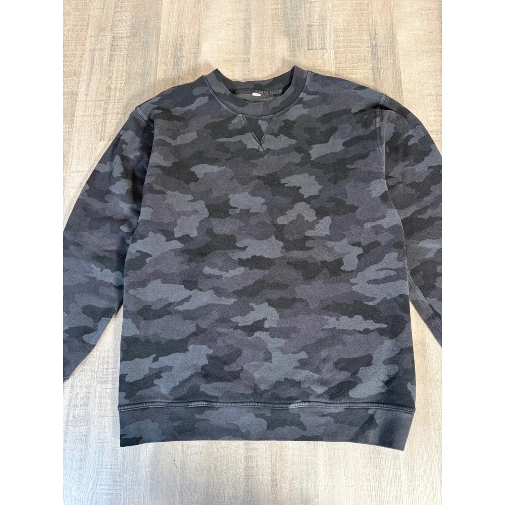 Lululemon City Sweat Crewneck Pullover Incognito Camo Womens Sweatshirt Medium